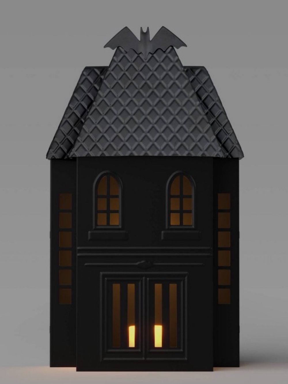 New 11.25" Large Metal House Decorative Black Sculpture - Hyde and EEK! Boutique